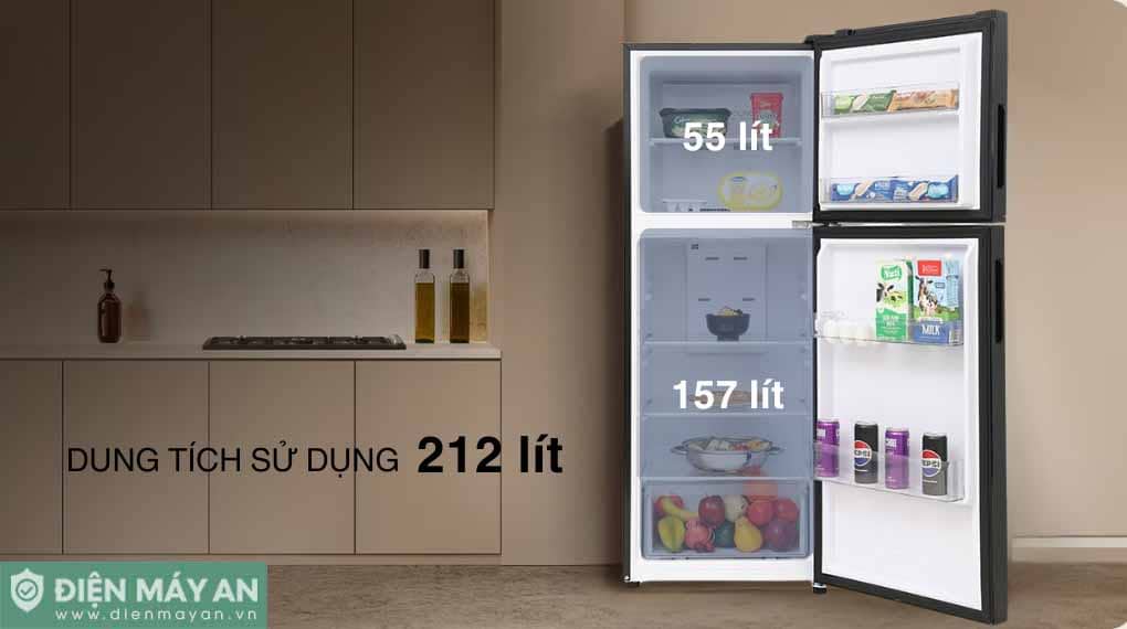 Tủ lạnh Aqua Inverter 212 lít AQR-T239FA(FB)